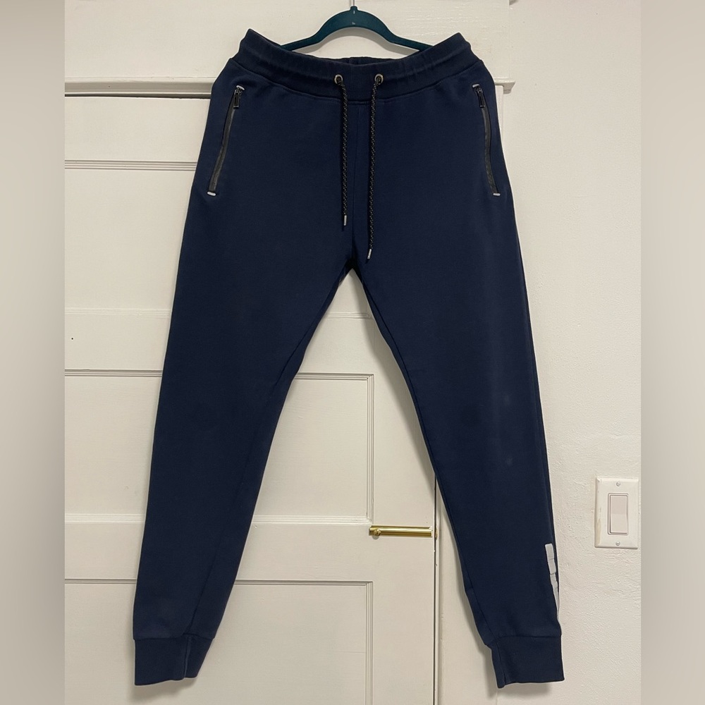 EUC Men’s Size Large (31” waist) Galaxy By Harvic Drawstring Joggers Dark Navy